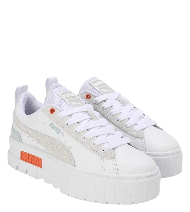 puma women's mayze mix white sneakers