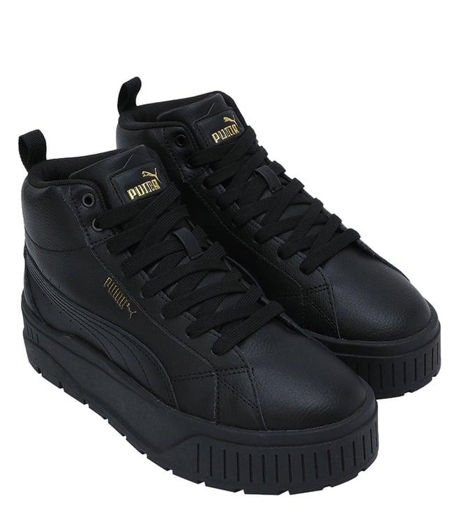 puma women's karmen ii mid black sneakers