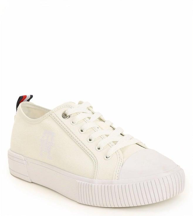 tommy hilfiger women's ecru denim sneakers