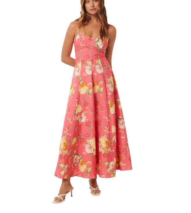 forever new coral garden vayda floral print regular fit maxi sun dress