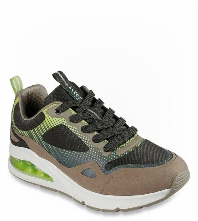 skechers men's uno 2 - karma olive lifestyle lace up shoe