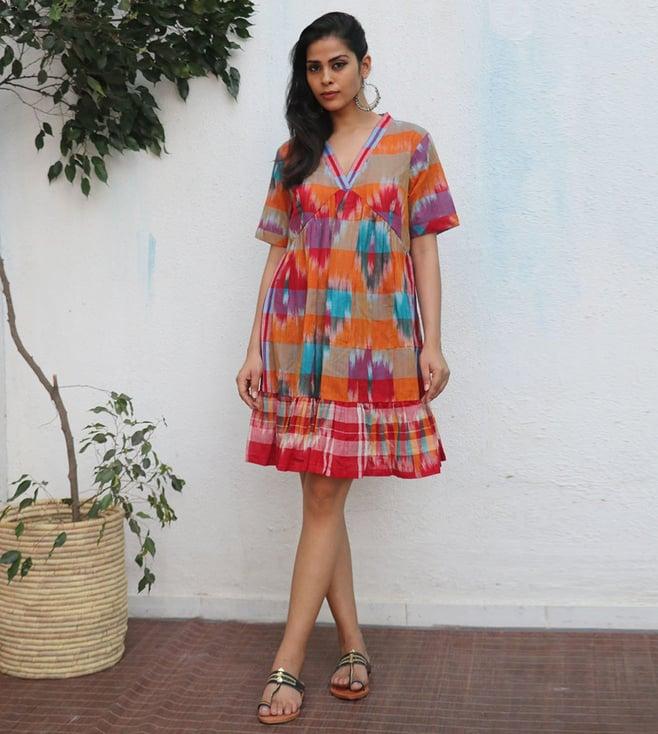 chidiyaa farheen gamcha cotton dress