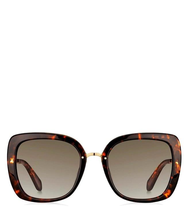 kate spade kimora/g/s brown uv protection square sunglasses for women