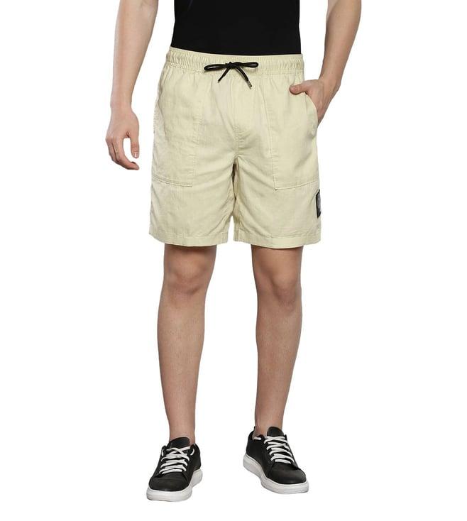 calvin klein green haze mens solid regular shorts