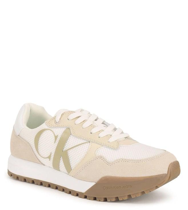 calvin klein beige mens sneakers