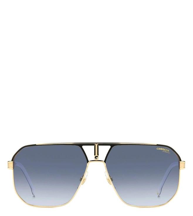 carrera 2063332m26208 blue uv protected aviator sunglasses for men