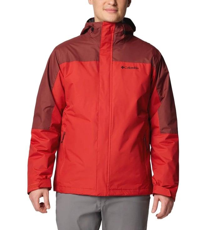 columbia men red tunnel falls ii interchange jacket