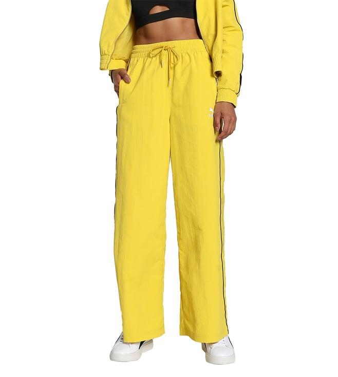 puma yellow play paris t7 relaxed fit trackpants