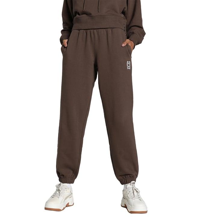 puma brown pivot relaxed fit basketball joggers