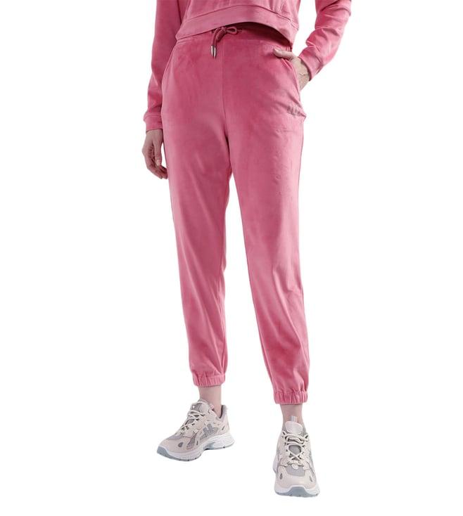 elle pink regular fit joggers