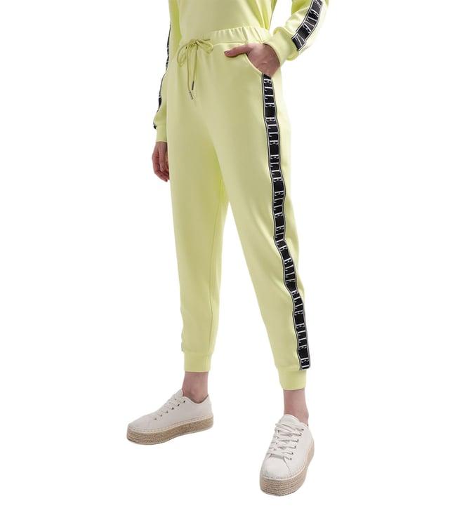 elle green logo regular fit joggers