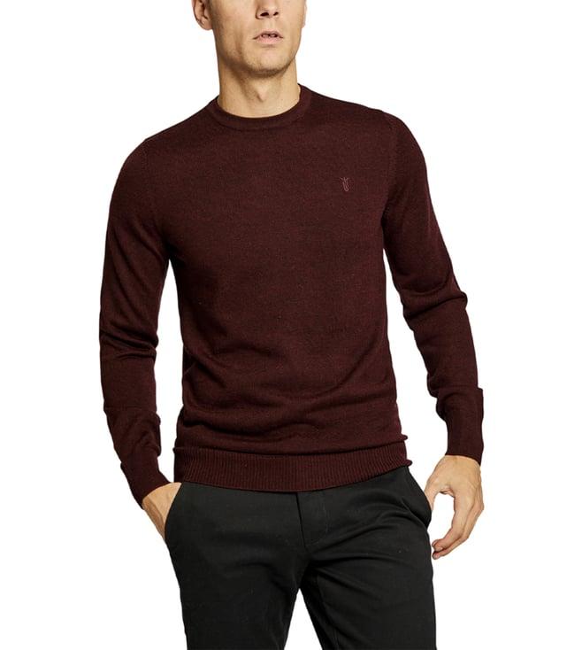 bruun & stengade red regular fit pullover sweater