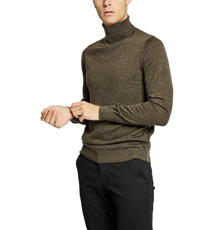 bruun & stengade green regular fit pullover sweater