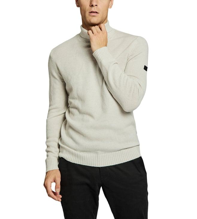 bruun & stengade grey regular fit pullover sweater