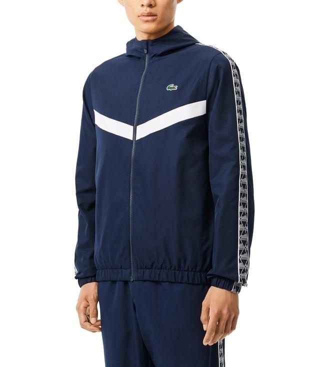 lacoste multicolored tennis monogram track jacket