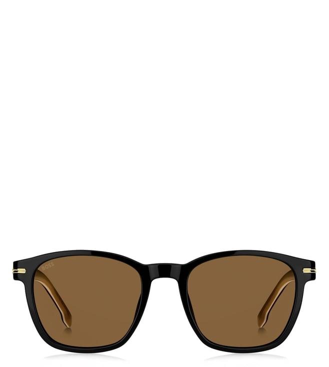 hugo boss 1505/s 807 5270 brown square sunglasses for men