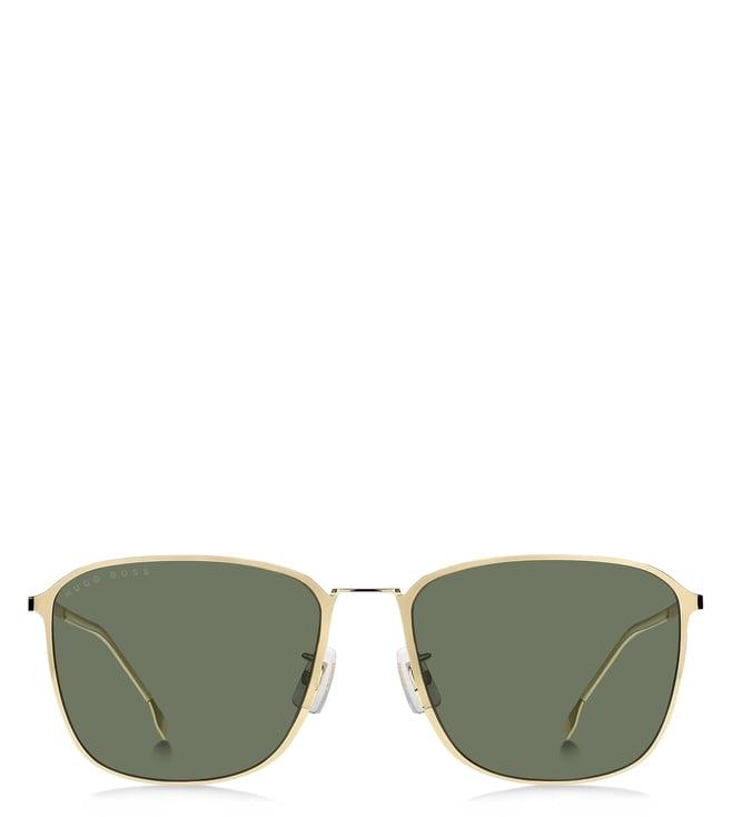 hugo boss 1405/f/sk j5g 59qt green square sunglasses for men