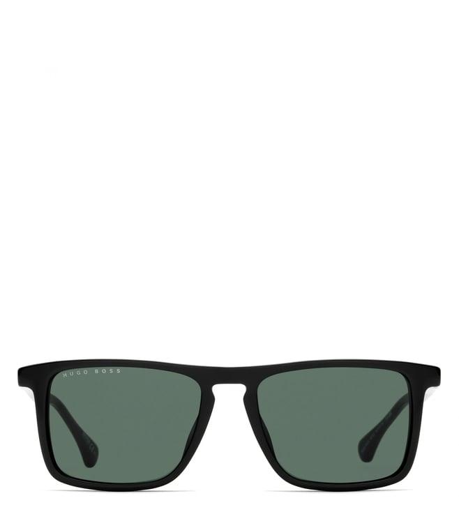 hugo boss 1082/s 807 54qt green rectangular sunglasses for men