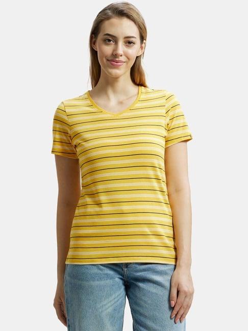 jockey yellow striped aw22 t-shirt