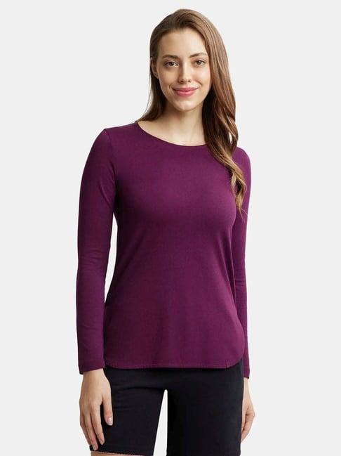 jockey wine round neck rx21 t-shirt