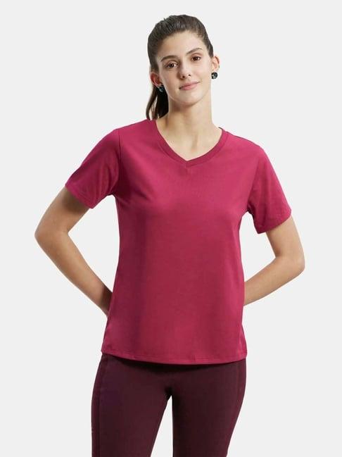 jockey red regular fit t-shirt