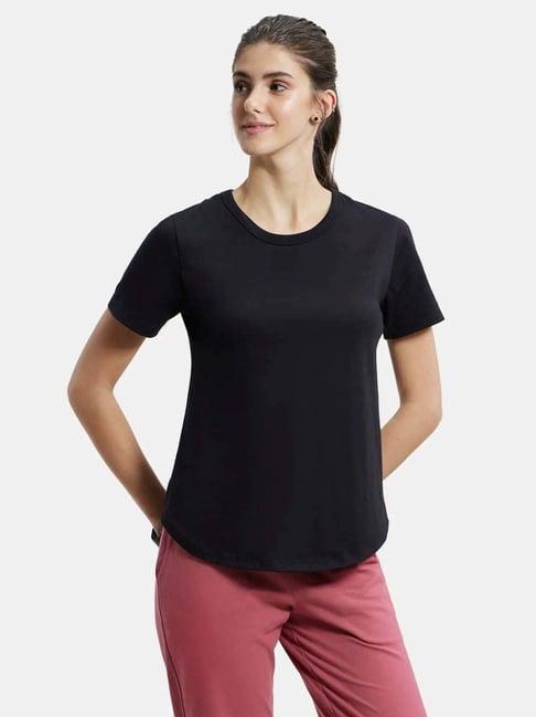 jockey black regular fit t-shirt