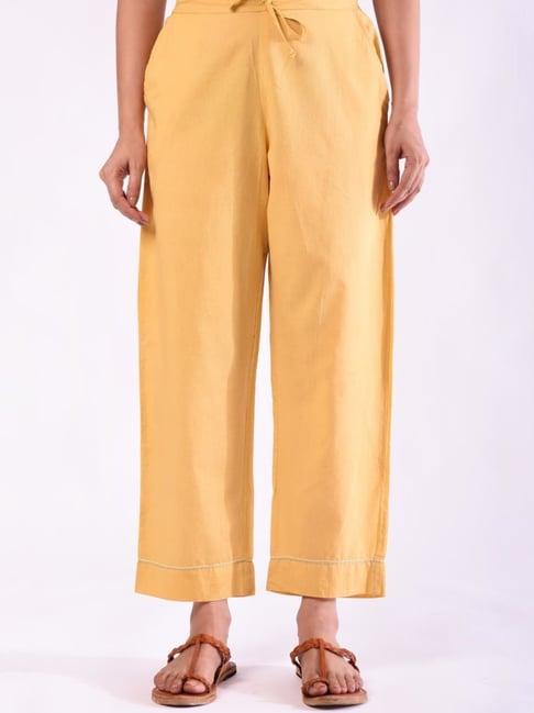 prakriti jaipur yellow daisy pants