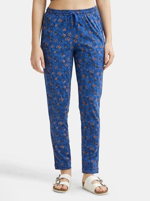 jockey blue floral print lounge pants (colors & prints may vary)