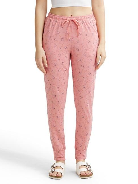 jockey pink printed lounge pants