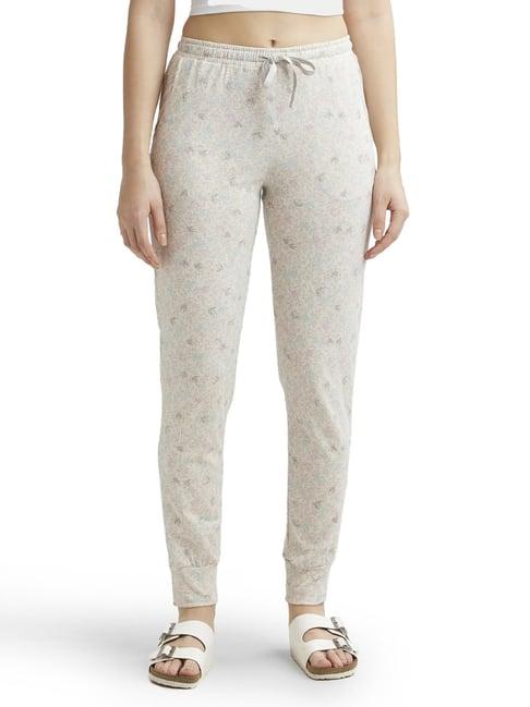 jockey beige printed lounge pants