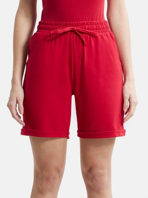 jockey red cotton shorts