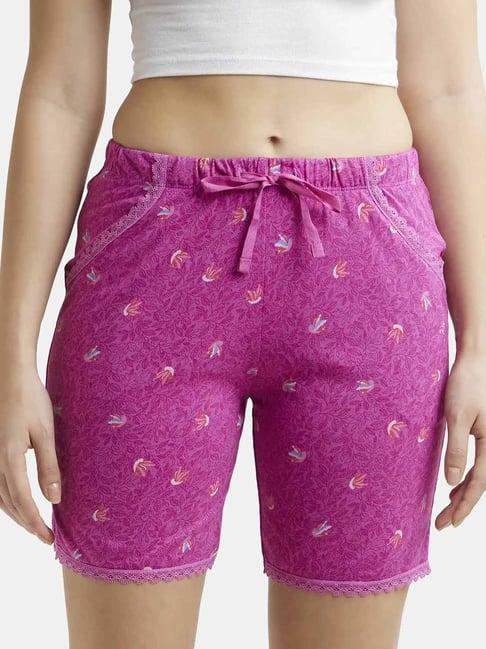 jockey purple printed shorts (colors & prints may vary)