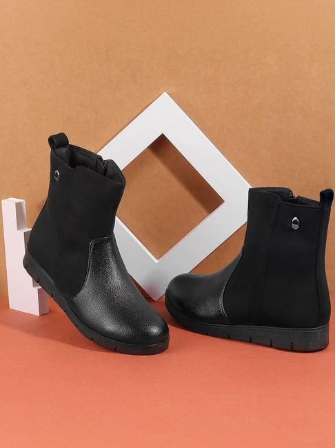 metro women's black casual booties