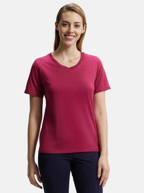 jockey dark pink relaxed fit t-shirt