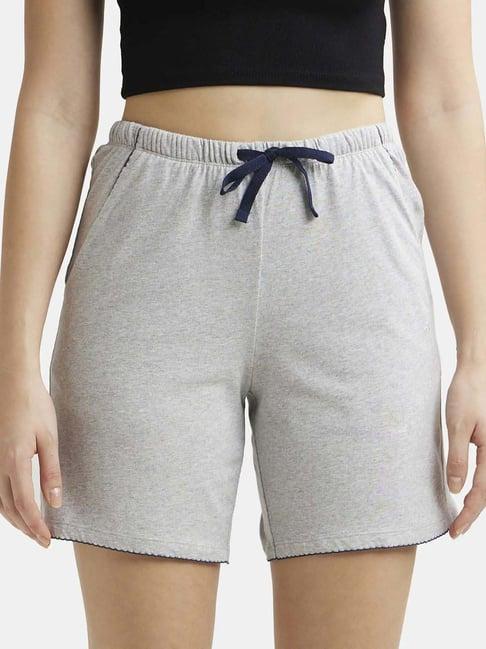 jockey rx72 women's super combed cotton relaxed fit sleep shorts with convenient side pockets