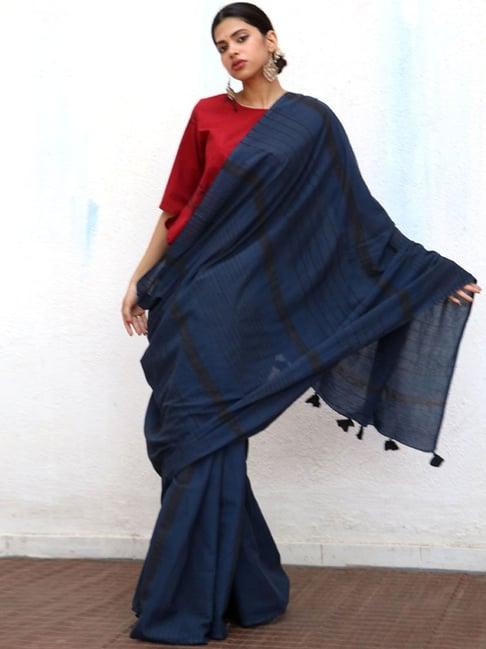 chidiyaa no made safreena blockprinted cotton saree