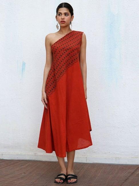 chidiyaa nomad zoe blockprinted cotton dress