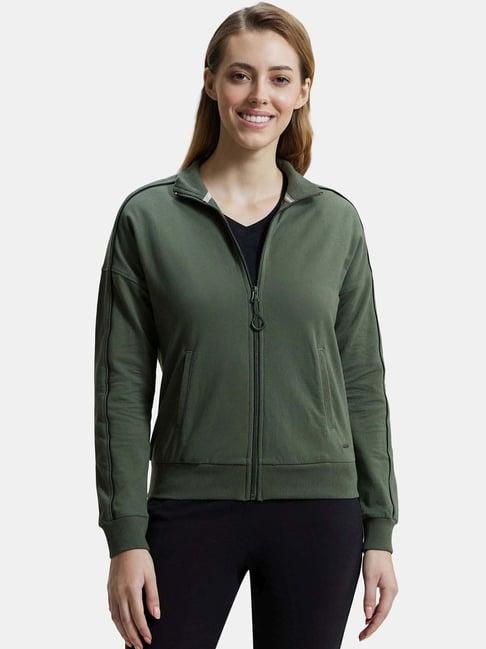 jockey green cotton sports jacket