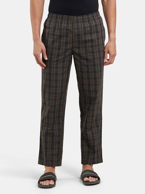 jockey olive regular fit check nightwear pyjamas