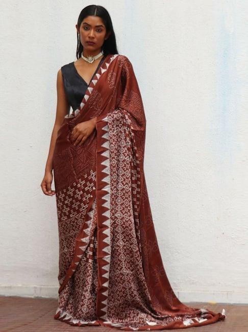 chidiyaa where the wind flows mi alma blockprinted modal silksaree