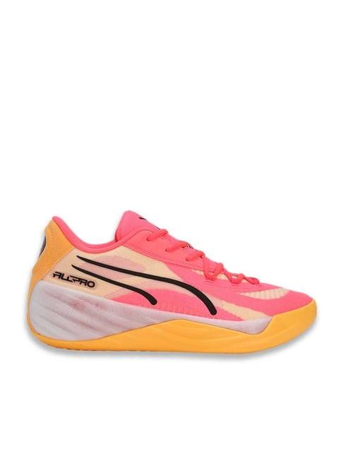 puma men's all-pro nitro pink basketball shoes