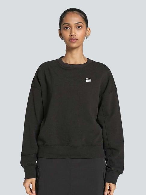 puma black cotton sweatshirt