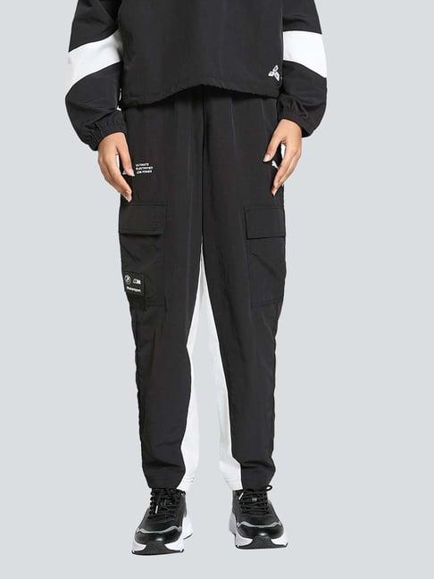 puma black color-block pants