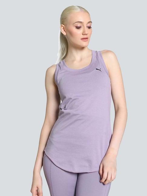 puma purple regular fit tank top