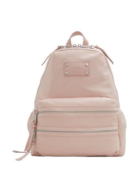 aldo pink fabric solid large backpack