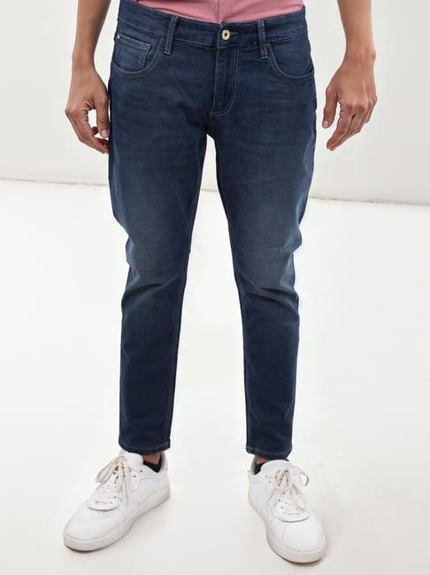 celio* blue skinny fit lightly washed jeans