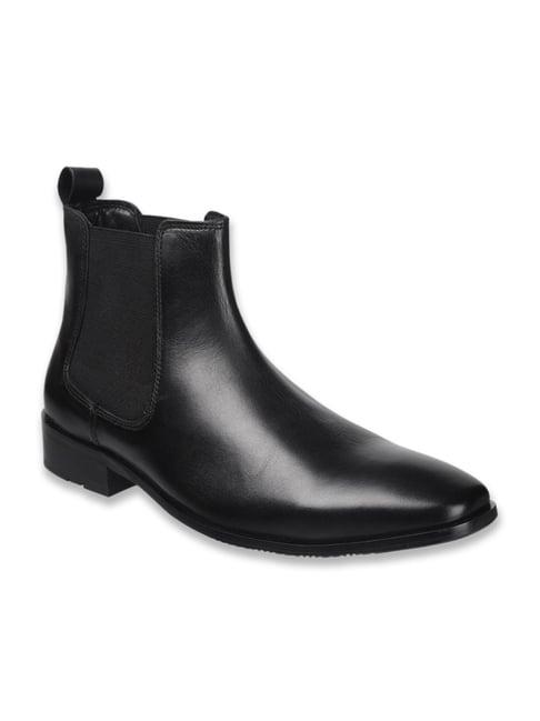 metro men's black chelsea boots