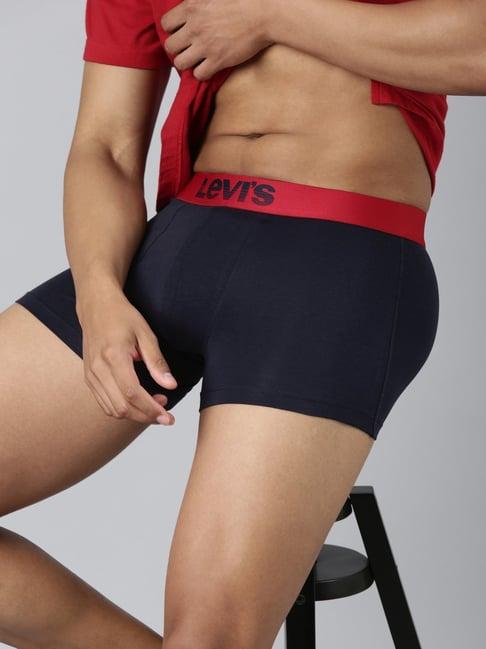 levi's blue cotton skinny fit trunks