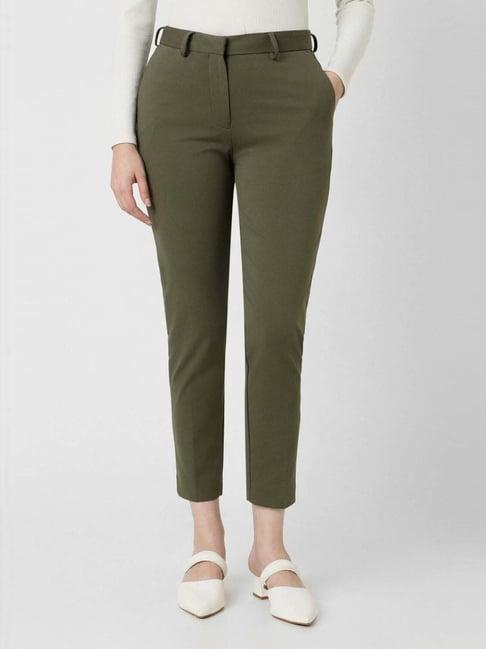 van heusen green mid rise pants