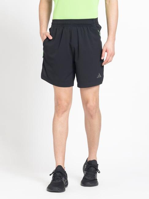 adidas black regular fit hiit better sports shorts